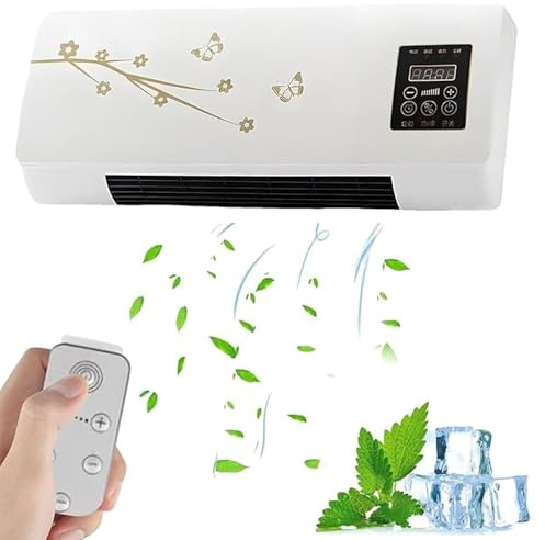 Climafy Acondicionador de Aire Sin Canales Portátil, Acondicionador de Aire Split-MAX de Montaje en Pared, Mini Sistema de Viento/Calefacción Natural Mini Split Súper Tranquila para el Dormitorio y