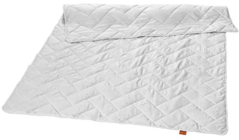 sleepling Bettdecke 155x220 cm, Baumwolldecke mit Baumwollfüllung, 100% aus Reiner Baumwolle, Sommerdecke, Sommerbettdecke leicht 155 x 220, Made in Germany, Ökotex, waschbar 60 Grad
