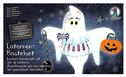 Ursus 18720011F - Laternen Bastelset Gespenst, Set zum Basteln einer Laterne, für Kinder, inklusive Bastelanleitung, ideal für den nächsten Laternenlauf