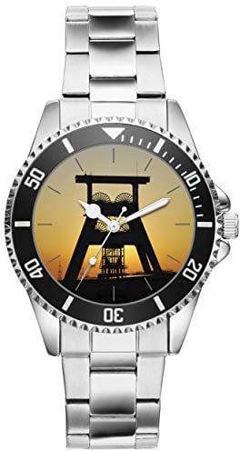 KIESENBERG Geschenk Zeche Bergmann Ruhrpott Bergbau Uhr 20476