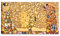 Quadri L&C ITALIA Albero della Vita Klimt Quadro Moderno Soggiorno Camera da Letto Ufficio 90 x 45 Stampa su Tela da Parete