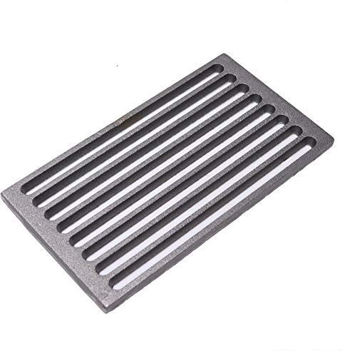 Fonderia Bongiovanni | Griglia in Ghisa | Griglia per Camino | Stufa Pellet | Barbecue Fondello per Cenere | cm 30x16x1 Nuovo Modello Rinforzato