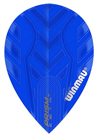 WINMAU Prism Zeta Blue Extra Dicke Dart Flights - 1 Sätze pro Packung (3 Flights insgesamt)