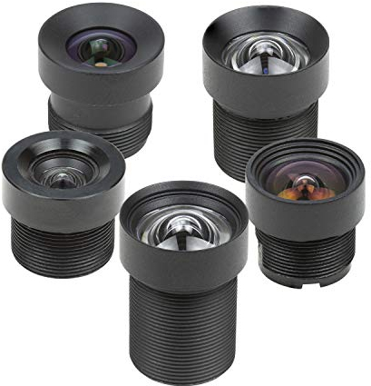Arducam M12 Lens Kit, Low Distortion M12 Mount Lenses for Arduino and Raspberry Pi Camera