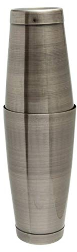 We Can Source It Ltd - Antique Brass Professional Cocktail Shaker for Bartenders - 28oz. and 18 oz. Boston Shaker Tin Set