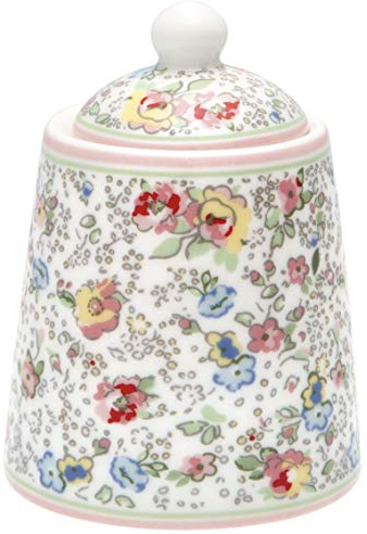 GG Greengate Zuckerdose Porzellan Vivianne White
