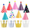 KATOOM 31TLG Partyhüte Set Partyhütchen Geburtstag Krone 22 Papier Krone 9 Kegel Hüte Party Supplies Hütchen Geburtstagshut für Kinder Erwachsene Geburtstagsfeier Festival Baby Shower