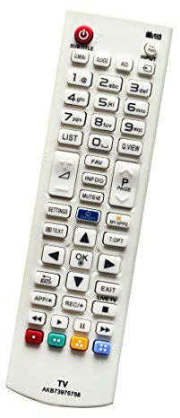 ALLIMITY AKB73975758 Reemplazo de Mando a Distancia para LG 3D TV 28LB490U.AEU 32LB582U 32LF5800-ZA 42LB5820 47LB5820 50LB582V 55LB582V.AEU 28LB490B-ZH.BEUFLJP 32LB582V.AEU 32LF580V