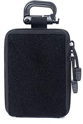 Sobeta Tactical Molle EDC Pouch Range Bag Medizinischer Organizer-Beutel Military Small Wallet Herren-Taillentasche für Sport Wandern Camping Outdoor-Aktivitäten (Black)