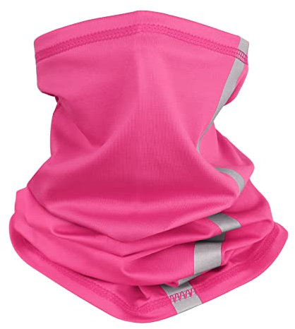 Muka Cache-cou de sécurité à rayures réfléchissantes Foulard bandana pour moto activités de plein air et travail