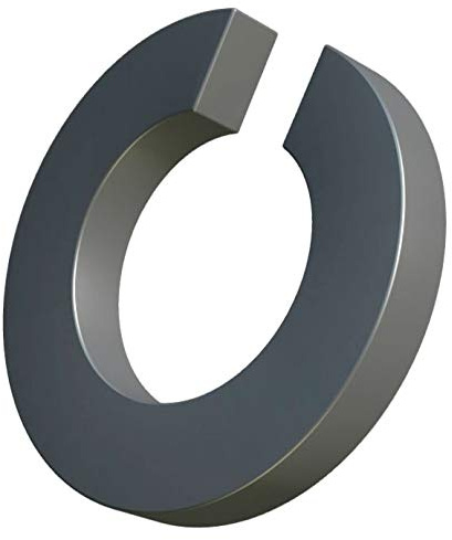 M8 Rondelles à ressort acier inox, bague fendue, rondelle frein acier inoxydable, rondelle à section carrée à simple bobine, bague d'étanchéité pour boulon/vis 8 mm DIN 127 A2 (lot de 25)