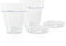 Kalapanta Vaso per Orchidee trasparente in plastica con Fori Drenaggio e Sottovaso - Diametro 14 cm (Confezione doppia)