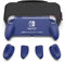 Skull & Co. GripCase Lite Bundle: A Comfortable Protective Case with Replaceable Grips [to fit All Hands Sizes] for Nintendo Switch Lite [with Carrying Case] - Blue