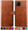 SUANPOT for Samsung Galaxy A12/M12 case with [Credit Card Holder][RFID Blocking],PU Leather Flip Book Protective Cover Women Men for Samsung A12 Phone case Light Brown