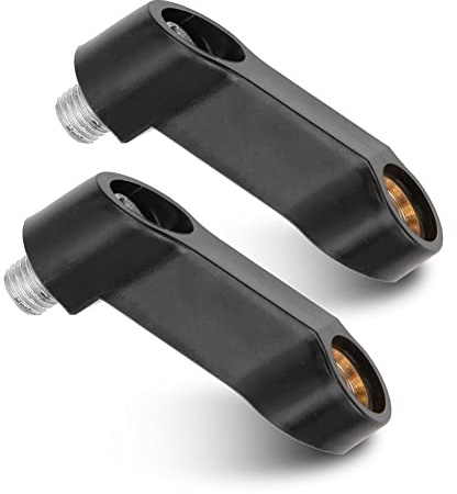 Akozón Extensores de Espejo de Motocicleta, 2 Piezas 0.4in M10 Espaciadores de Elevador de Espejo de Motocicleta Adaptador de Extensión de Espejo Retrovisor Universal Extensor de Montaje de Espejo