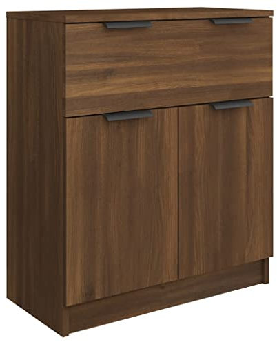 vidaXL Sideboard Kommode Anrichte Schrank Beistellschrank Mehrzweckschrank Standschrank Wohnzimmer Flur Braun Eichen-Optik 60x30x70cm Holzwerkstoff