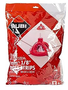 RUBI | Cross Base 3 mm Cyclone Level System for Tiles Thickness 3 to 18 mm | 300 Units | System for Facilitating Large Format Ceramic Laying | Tile Levelers