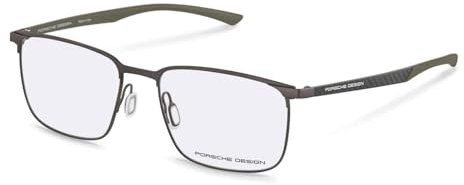 Porsche P8753 Men's Frame, Brown, Green, 57, Brown, Green
