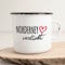 Huuraa Emaille Tasse Norderney verliebt Geschenk 300ml Vintage Emaille Becher Norderney Geschenkidee