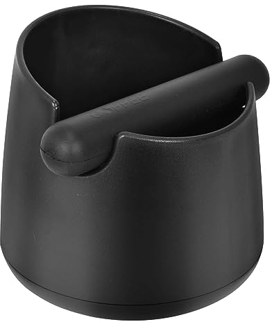 Abklopfbehälter für Siebträger, Kaffeesatz Abschlagbehälter, Espresso Knockbox, Sage Klopfbox Abschlagbox Trester, Abschlagbehälter für Siebträgermaschin mit -Klopfstange und Rutschfester Basis