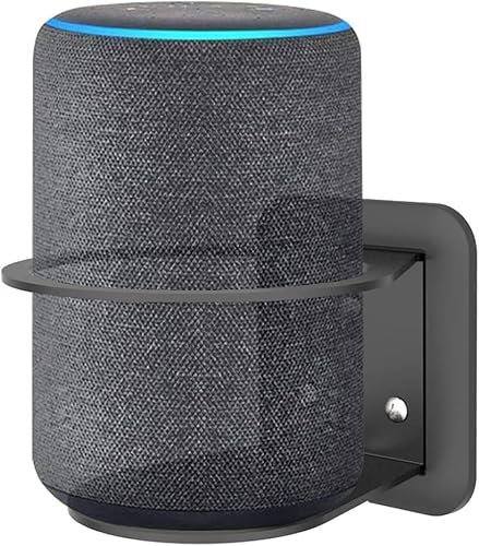 ZahoTse Soporte de pared para Google Home, soporte para Google Home, cable de almacenamiento de Google Home, accesorios para altavoces (Google Home, negro) ST11