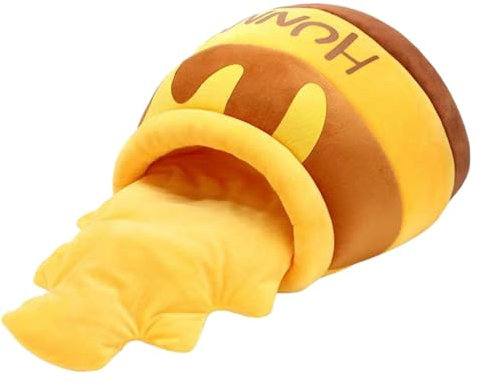 Baoblaze Katzenbett für Hauskatzen, Honigtopfform, Rutschfester Boden, abnehmbares Kissen, Haustier-Katzenbett, warm, weich, gemütlich, Höhlenschlafbett