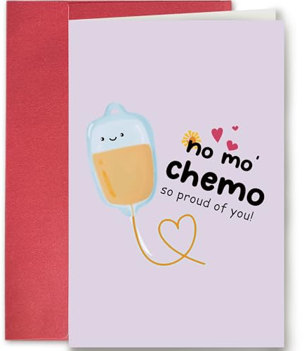 Niedliche Genesungskarte, lustige Grußkarte für Genesung und Ende der Chemotherapie, Krebsunterstützungskarte, Chemo So Proud of You