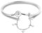 Charm Bracelet for Women Sterling Silver, Heart Clasp Snake Chain Bracelet Travel Charm Moments European Bracelet Jewelry Compatible with Pandora Charms, Gift for Her