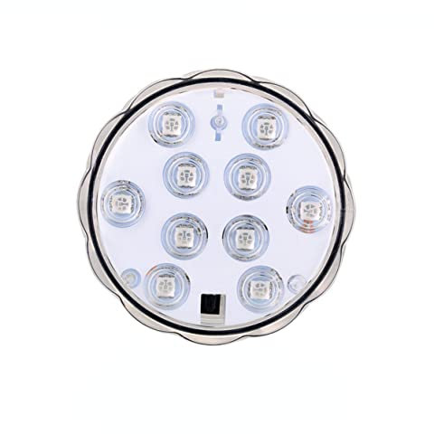 Veemoon LED-Puck-Licht LED-Licht LED-Tauchleuchten Unterwasser-LED-Leuchten summierbare Lichter Unterwasser-Poolbeleuchtung elektronisch Tauchlicht Aquarium Lichter Unterwasserbeleuchtung