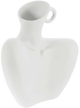 OUNONA Keramikvase Menschlicher Körper Kreativ Für Zuhause Wohnzimmer Schlafzimmer Vasendekor Langlebig Weißes Porzellan Ornament Körperkunst