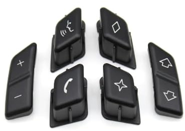 JQUAL Auto Innen Zubehör Lenkrad Tasten Control Schalter Schlüssel Ersatz Für BMW 3 Serie X1 E90 E91 E92 E84 61316959893