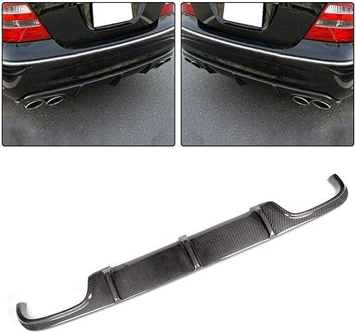 THOMIX Auto Heckstoßstange Diffusor für Mercedes Benz E-Klasse W211 E55 AMG 4D 2002-2006,Spoilerlippe Heckdiffusor,Auto Heckspoiler Heckstoßstange Lippe Hecklippe des Fahrzeugs Auto Zubehör