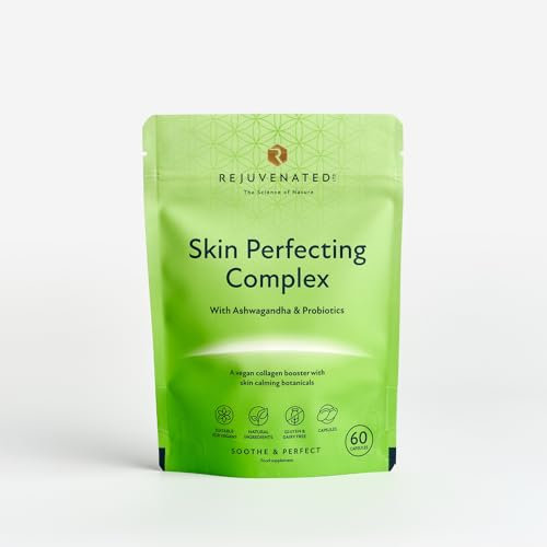 Rejuvenated Skin Perfecting Complex Capsules - Collagen Booster for Healthy Skin - Collagen Booster and Skin Supplements with Skin Calming Botanicals (60 Capsules)