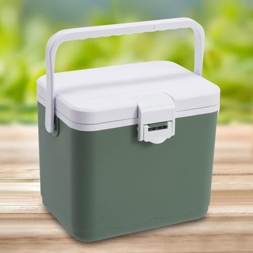 Fiorky Camping Fridge,4.5L Insulated Portable Cooler with Handle Camping Car Refrigerator Heat Preservation Barbecue Insulation Box for Beach Picnic Campervan,Lorry,Boat,travel, and Home Use
