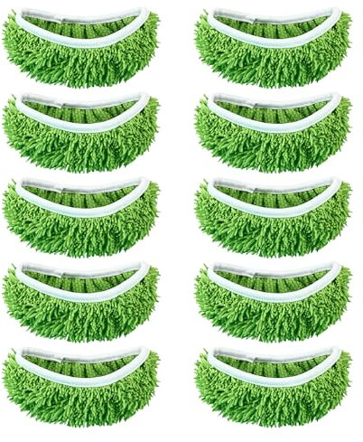 Tallgoo für Swiffer Bodentücher Tücher Mikrofaser, für Swiffer Sweeper Mop Bodenwischer Nass Trocken Wischmopp Bezug für die Reinigung von Hartböden,Holzböden,25,4x11,5cm,10 Stück