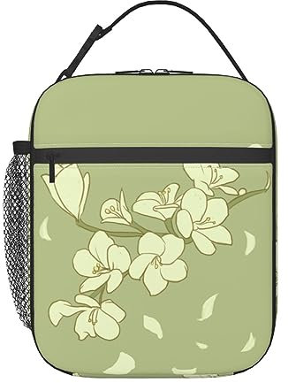 Trukd Cartoon Begonia Lunch Tote Bag,Food Handbags Case For Women Lunch Box Insulated Lunch Container