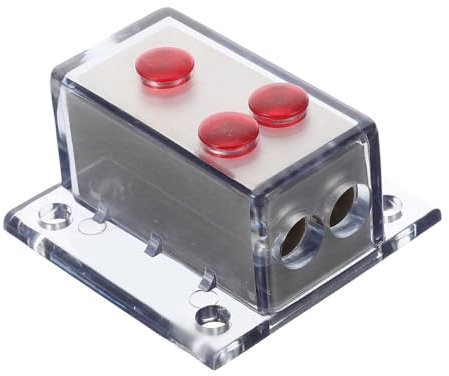 TOKIDNY Splitter Safety Seat for Car Audio Distribution Block Way Power Distribution Block Auto Audio Way for Car Amplifier Setup