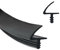 Joint de porte d'intérieur - CEIEVER - 10 m/25 m - Pour rainure de 3 mm et feuillure de 11 mm - Pour isolation acoustique - Noir - 25 m