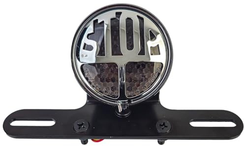 Motorrad LED Millers Stop Rücklicht Bremslicht Custom mit Halterung + E-Geprüft