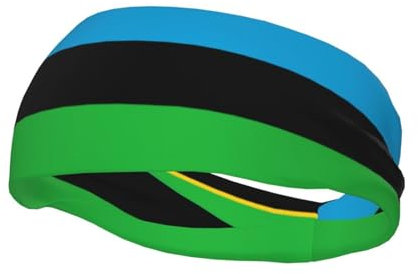 Fasce per capelli con bandiera di Zanzibar per donne e uomini, fascia traspirante per atletica, per basket, corsa, palestra