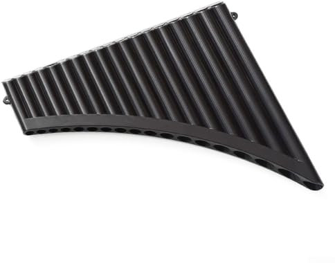 C Key Wooden Style 18 Pipes Pan Flute Constructed with Strong and Resilient ABS Material (Black)