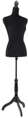 Damen-Büstenaufstellung, schwarz, weibliche Schaufensterpuppe, weibliches Kleid