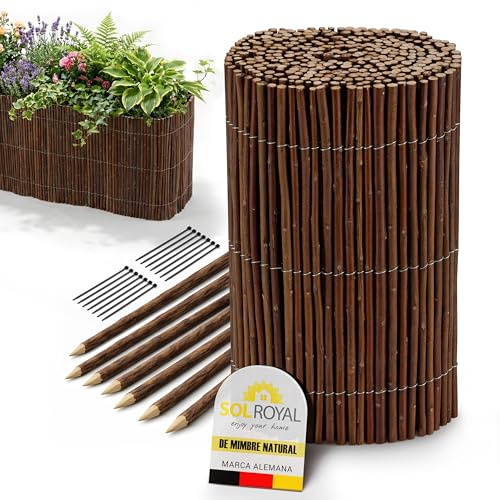 Sol Royal Bordure Jardin extérieur palissade clôture Bois Flexible Piquets