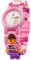 LEGO Classic 8020820 Rosa Kinder-Armbanduhr mit Minifigur und Gliederarmband zum Zusammenbauen, rosa/violett, Kunststoff, analoge Quarzuhr, Junge/Mädchen, offiziell