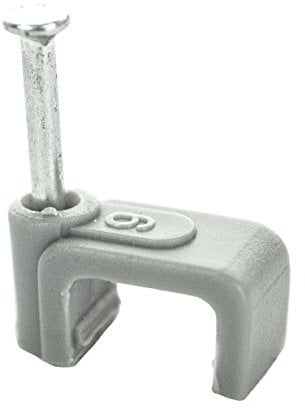 BG Electrical Twin and Earth Cable Clips, Pack of 50, Grey, 1.5 mm