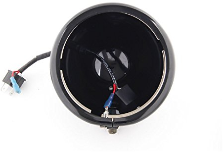 SKUNTUGUANG 5 3/4 5,75 Zoll Daymaker Led Scheinwerfer Gehäuse Eimer für Harley Davidson FXWG Chopper (schwarz)