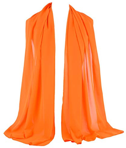 ZAKIRA Foulard en Mousseline, Écharpe pour les Femmes (Orange)