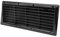 Rejilla de ventilación para frigorífico, color blanco o negro, 37,5 x 15 cm, mosquitera inclinada (1 x negro)