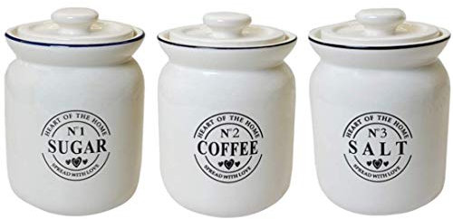 GICOS 1 Pezzo Barattolo in Ceramica 12 x 17cm Home Sale, Zucchero o Caffè