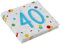 20 Confetti Birthday 40th Birthday Luncheon Napkins 33cm